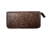 Newest genuine python zipper wallet
