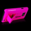 Newest i9100 Hard Plastic Stand Case Rose Red Christmas gift