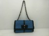 Newest lady fashion blue handbag wholesale 2012
