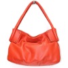 Newest orange ladies leather handbags