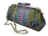 Newest python skin  evening bag