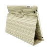 Newest wood grain leather case for ipad 2