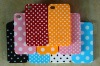 Newly designed fashion wave point silicone case for iphone 4