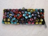 Nice evening clutch cover with colorful  crystal