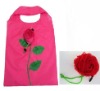 Nice flower reusable shopping bag folding nylon bag