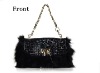 Noble & High-end Fox Leather Shoulder Bag,Ladies Bag