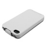 Noble and fashion Slim Synthetic Leather Flip Case - White For iphone4/4S