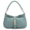 Noble green leather handbags