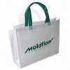 Non-woven shopping bag with grommets with 2-color Printing