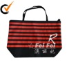 Nonwoven extra large zip up lockable storage bag with stripe printing