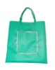 Nonwoven foldable promotional shopping bag