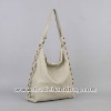 Novel woven design leather casual handbag