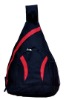 Nylon 30-40L black/red shoulder bag / nylon bag