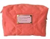 Nylon PINK COLOR  fudge cosmetic bag