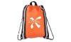 Nylon Reflective Stripe Drawstring Sportpack Bag