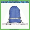 Nylon reflective drawstring backpack