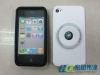 OEM Cell phone Camera Design Silicone case for iphone 4g,white silicone case