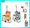 OEM Collapsible Foldable 2 wheels Reusable Grocery Laundry Supermarket Shopping Trolley Cart Bag with Seat