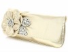 OEM Crystal Floral Satin Evening Clutch Bag 063