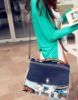 OEM custom large leather handbag