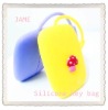 OEM design silicone change bag silicone coin bag silicone key bag