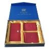 OEM leather wallet gift set (two short wallet and a long wallet in gift carton box)