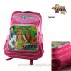 OEM nice bags for school:5-12 years old girls pink nylon school backpack