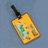 OEM soft PVC travel tag ,luggage tag ,bag tag with strap