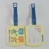OEM welcome gift soft pvc bag tag for 2012