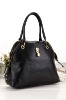 OL fashion black leather handbag 016