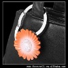 ORANGE ACRYLIC CHRYSANTHEMUM FOLDABLE TABLE HANGER HOOK