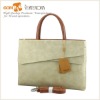 Office Lady Leather Messenger Bag