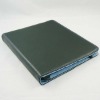 Open Face Style Leather Pouch Case Skin Cover with White Line for iPad 2 (Black)