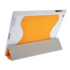 Orange Bottle Gourd Folding Design Leather Case Cover for iPad 2
