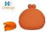 Orange Fashion Silicone Wallet For Promotion