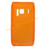 Orange Hexagon TPU Shell Back Skin For Nokia N8