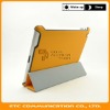 Orange Leather Smart Case for iPad2, Leather Smart Cover for iPad 2, with Hard Back Cover+Microfiber Material, 6 colors, OEM