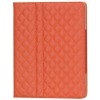 Orange Luxury Quilted Leather Case for iPad 2