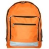 Orange Organizer School Backpack book Bag