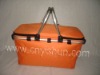 Orange Picnic cooler basket for camping