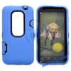Orange Protective Hard and Silicone Case for HTC EVO 3D