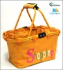 Orange Shopping Folding Basket