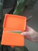 Orange Silicone Business Card Case