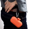 Orange Silicone Purse, Mini Coin Case POUCHIB3