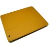 Orange color PU leather Brief case cover for ipad 2 with ABS tray stand and stand function