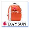Orange computer backpack 600D Nylon