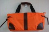 Orange nylon leather  handbags