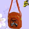 Orange pu leather bag