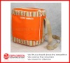 Orange wine cooler plastic bag