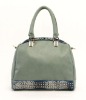Original design green pu bag with sequins down